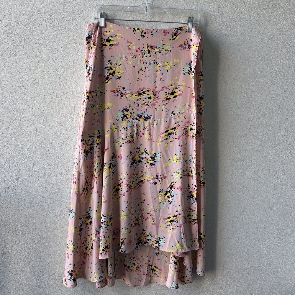 White House‎ Black Market Wrap Skirt Sz 10 Hi-Lo Office Party Wedding NWT Church